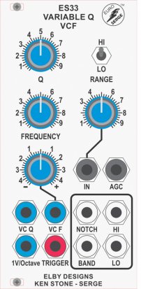 Eurorack Module ES33-VCFQ from Elby Designs