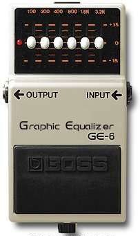 Boss GE-6 Graphic Equalizer - Pedal on ModularGrid