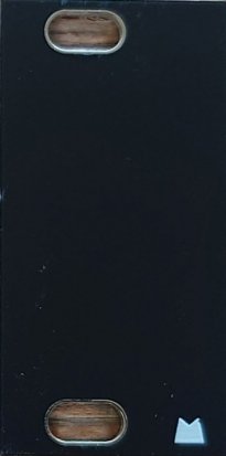 Eurorack Module Blank - Black - 4hp 1U from Mörk Modules