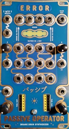 Eurorack Module Passive Operator from Error Instruments