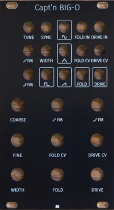 Eurorack Module Capt'n BIG-O black panel from Mörk Modules