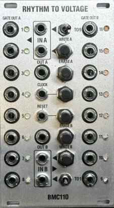 Eurorack Module BMC110 Rhythm to Voltage from Barton Musical Circuits