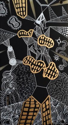 Eurorack Module Blank Panel Isn'tses  with geometric design Artwork by Lisa McKendrick from Other/unknown