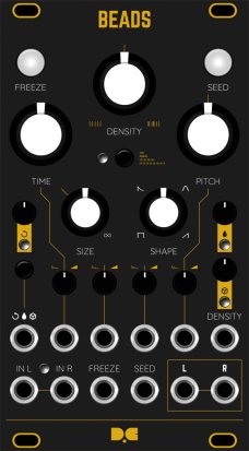 Eurorack Module Dusty Clouds - BEADS Matte Black / Gold panel from Other/unknown