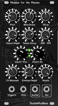 Eurorack Module Double Plus Bass from Modular for the Masses