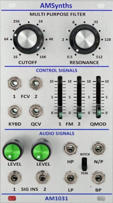 Eurorack Module AM1031 Multi Purpose Filter from AMSynths