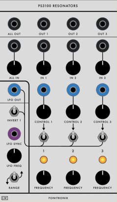 Serge Module 2015 Fonitronik PS3100 Resonators V1  from Loudest Warning