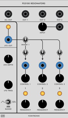 Serge Module 2015 Fonitronik PS3100 Resonators V2 from Loudest Warning