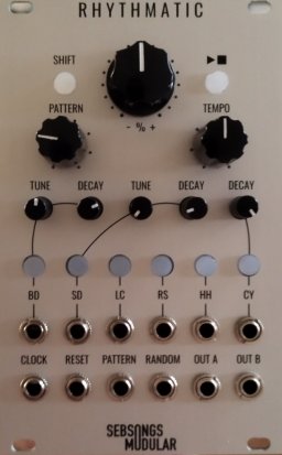 Eurorack Module Rhythmatic from Sebsongs Modular