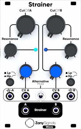 Eurorack Module Strainer from ZanySignals