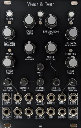 Eurorack Module Wear & Tear - Black Panel from Mörk Modules