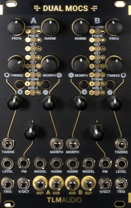 Eurorack Module DUAL MOCS (Dual Mutable Instruments Plaits Clone) from TLM Audio