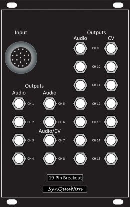 Eurorack Module 19-Pin Input Breakout from SynQuaNon