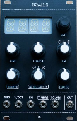 Eurorack Module Braids (2015) - Black Panel from Mörk Modules