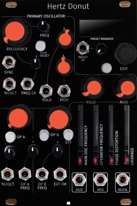 Eurorack Module Hertz Donut (mk3) - Black Panel from Mörk Modules
