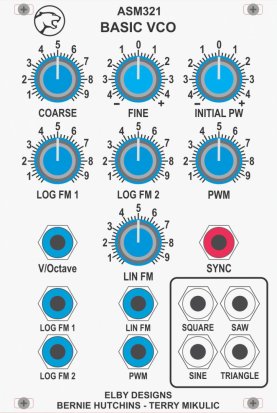 Eurorack Module ASM321 - Basic VCO from Elby Designs