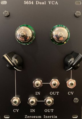 Eurorack Module 5654 Dual VCA from Zerosum Inertia
