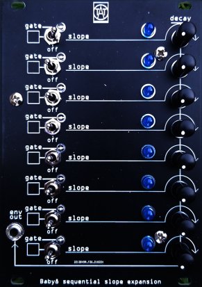 Eurorack Module Baby8 Sequential Slope Expansion from Tear Apart Tapes