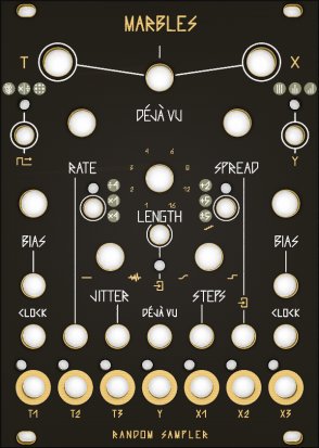 Eurorack Module Marbles Black & Gold Panel from Other/unknown