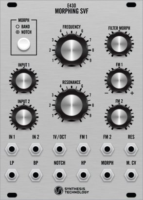 Eurorack Module E430 Morphing SVF from Synthesis Technology