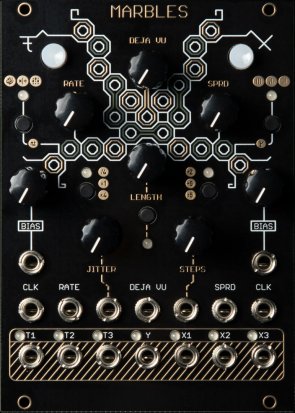 Eurorack Module Momo Modular Marbles clone (Oscillosaurus Black/Gold) from Other/unknown