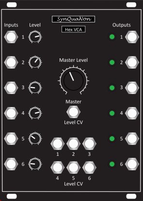 Eurorack Module Hex VCA from SynQuaNon