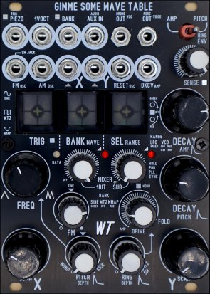 Eurorack Module Gimme Some Wave Table from Blue Lantern Modules