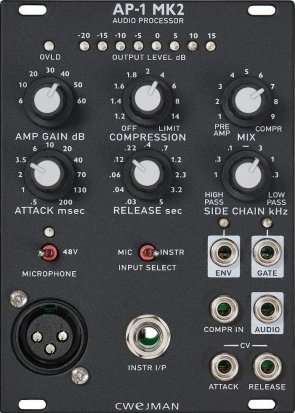 Eurorack Module AP-1 Mk2 Audio Processor (Matte Black) from Cwejman