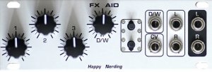 Eurorack Module FX AID 1U from Happy Nerding