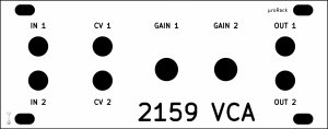 Eurorack Module 2159 Dual VCA from Other/unknown