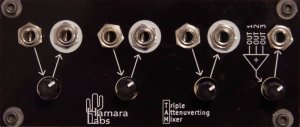 Eurorack Module Triple Attenuverting Mixer from Other/unknown