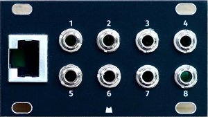 Eurorack Module Octalink 1U - Black Panel from Mörk Modules