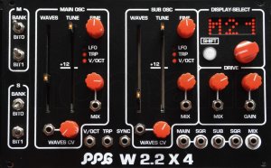 Eurorack Module PPG W2.2x4 (Ltd Edition Black) from Liquid Sky d-vices