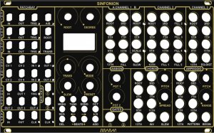 Eurorack Module Sinfonion Black and Gold from ACL