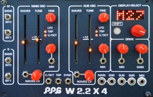 Eurorack Module PPG W2.2x4 (Blue) from Liquid Sky d-vices