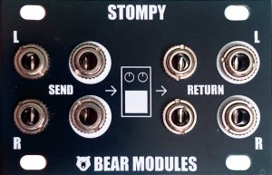 Eurorack Module STOMPY STEREO 1U from BearModules