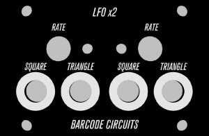 Eurorack Module LFO x2 from Barcode Circuits