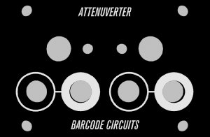 Eurorack Module Attenuverter from Barcode Circuits