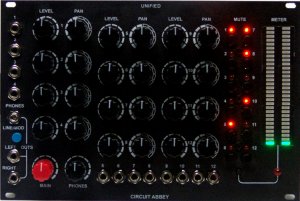 Eurorack Module UNIFIED - 12 Channel custom mixer from Million Machine March