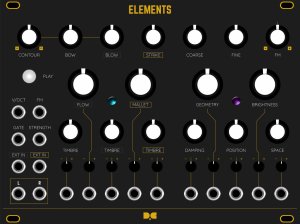 Eurorack Module Dusty Clouds - ELEMENTS Matte Black / Gold panel from Other/unknown
