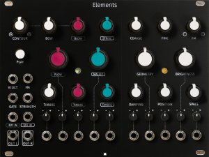 Eurorack Module Elements - Black Panel from Mörk Modules