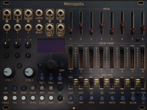 Eurorack Module Metropolix - Black&Gold panel from Mörk Modules