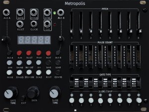 Eurorack Module Metropolis - Black Panel from Mörk Modules
