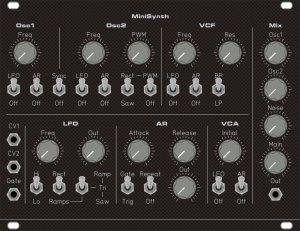 Eurorack Module Sound Lab Mini-Synth from MFOS