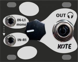 Eurorack Module 1U Headphones / Line Out (Intellijel) from Other/unknown