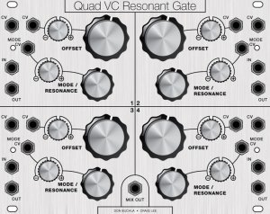 Eurorack Module Quad VC Resonant Gate from Other/unknown