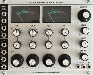 Eurorack Module YuSynth Mixer & CV Panner from Other/unknown