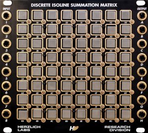 Eurorack Module Discrete Isoline Summation Matrix from Herzlich Labs