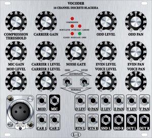 Eurorack Module Vocoder 16 Channel Discreet Blacksea (Silver Panel) from L-1