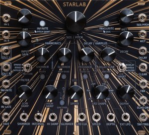 Eurorack Module Starlab - Deep Space - black & gold panel from Mörk Modules